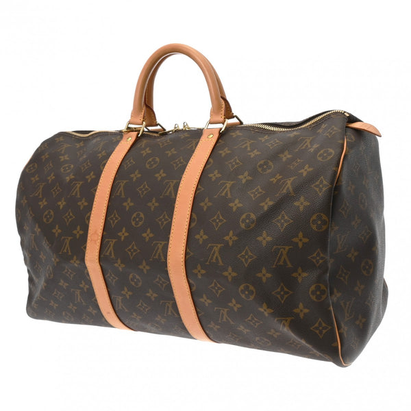 LOUIS VUITTON ルイヴィトン モノグラム キーポル 50 ブラウン M41426 ユニセックス モノグラムキャンバス ボストンバッグ Bランク 中古 銀蔵