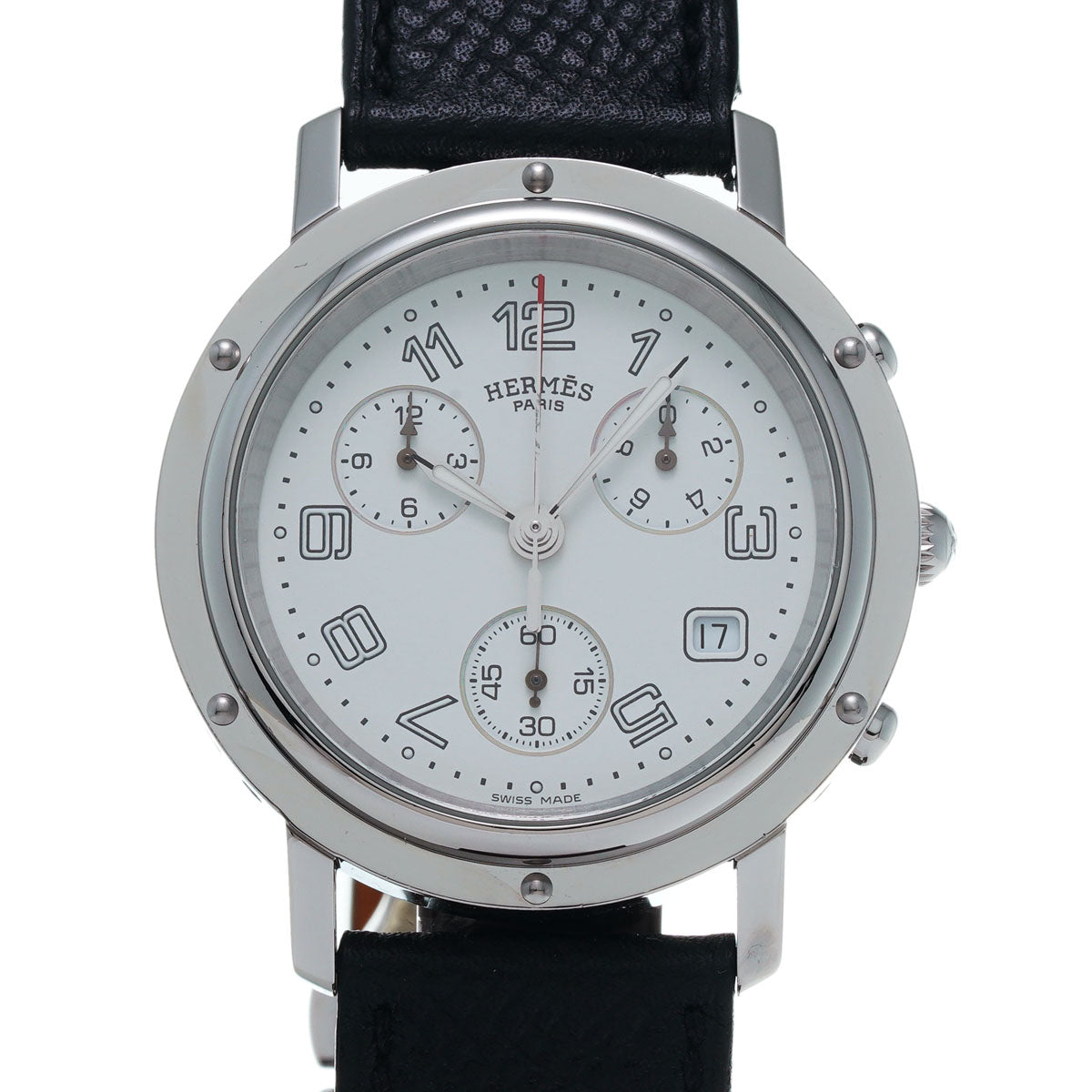 エルメス クリッパー クロノグラフ メンズ 腕時計 CL1.910 HERMES 中古
