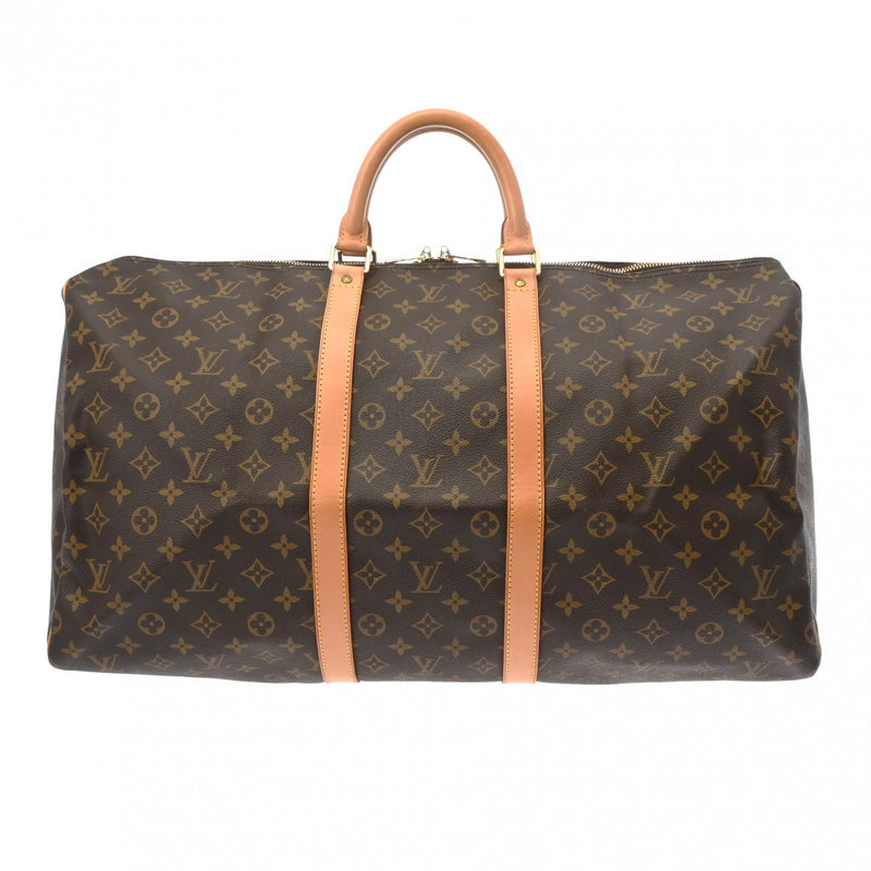 LOUIS VUITTON ルイヴィトン モノグラム キーポル 55 ブラウン M41424 ユニセックス モノグラムキャンバス ボストンバッグ ABランク 中古 銀蔵