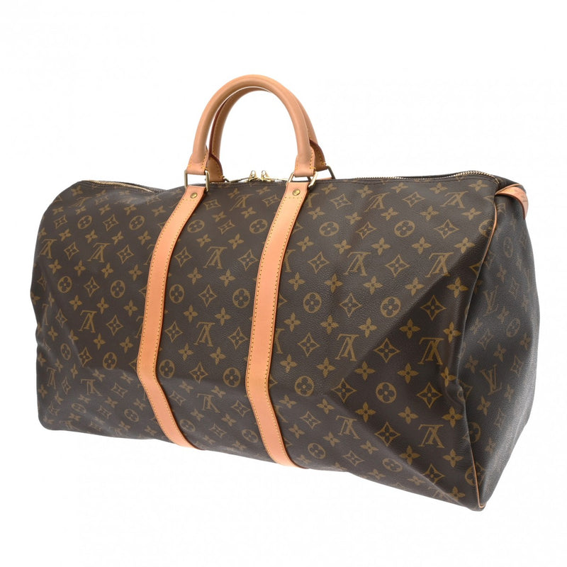 LOUIS VUITTON ルイヴィトン モノグラム キーポル 55 ブラウン M41424 ユニセックス モノグラムキャンバス ボストンバッグ ABランク 中古 銀蔵