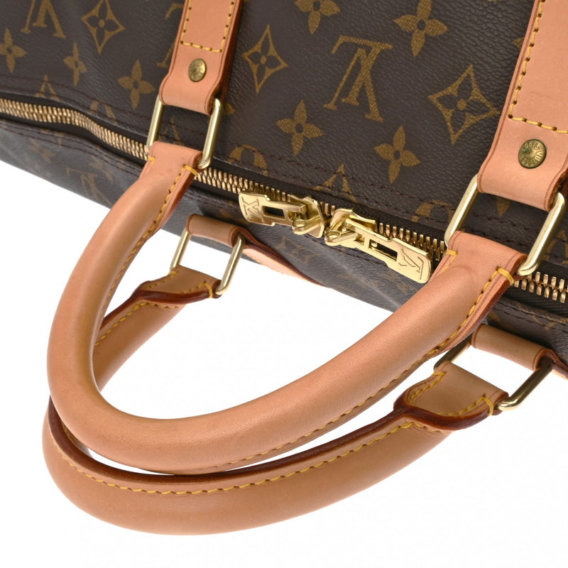 LOUIS VUITTON ルイヴィトン モノグラム キーポル 55 ブラウン M41424 ユニセックス モノグラムキャンバス ボストンバッグ ABランク 中古 銀蔵