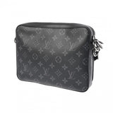 LOUIS VUITTON ルイヴィトン モノグラムエクリプス トリオメッセンジャー 黒/グレー M69443 メンズ モノグラムエクリプスキャンバス ショルダーバッグ Aランク 中古 銀蔵