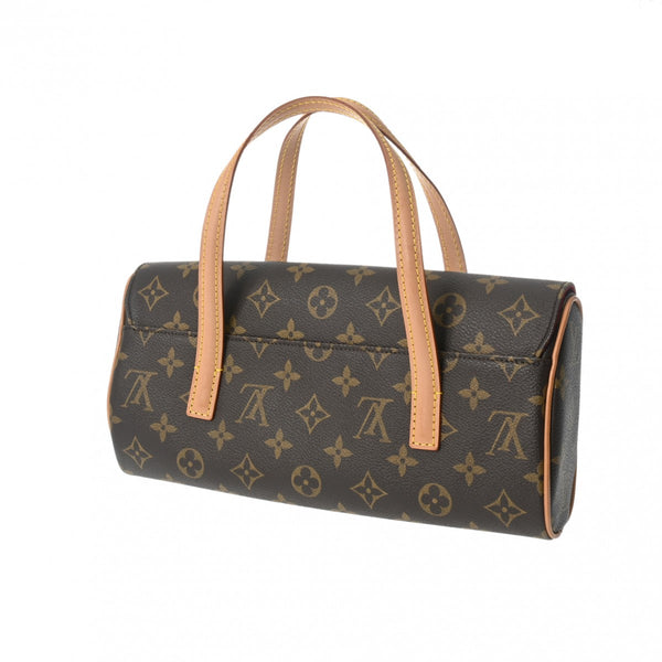 LOUIS VUITTON ルイヴィトン モノグラム ソナチネ  ブラウン M51902 レディース モノグラムキャンバス ハンドバッグ Aランク 中古 銀蔵