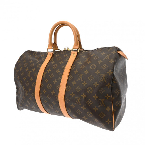 LOUIS VUITTON ルイヴィトン モノグラム キーポル 45 ブラウン M41428 ユニセックス モノグラムキャンバス ボストンバッグ Bランク 中古 銀蔵