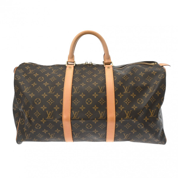 LOUIS VUITTON ルイヴィトン モノグラム キーポル 55 ブラウン M41424 ユニセックス モノグラムキャンバス ボストンバッグ ABランク 中古 銀蔵