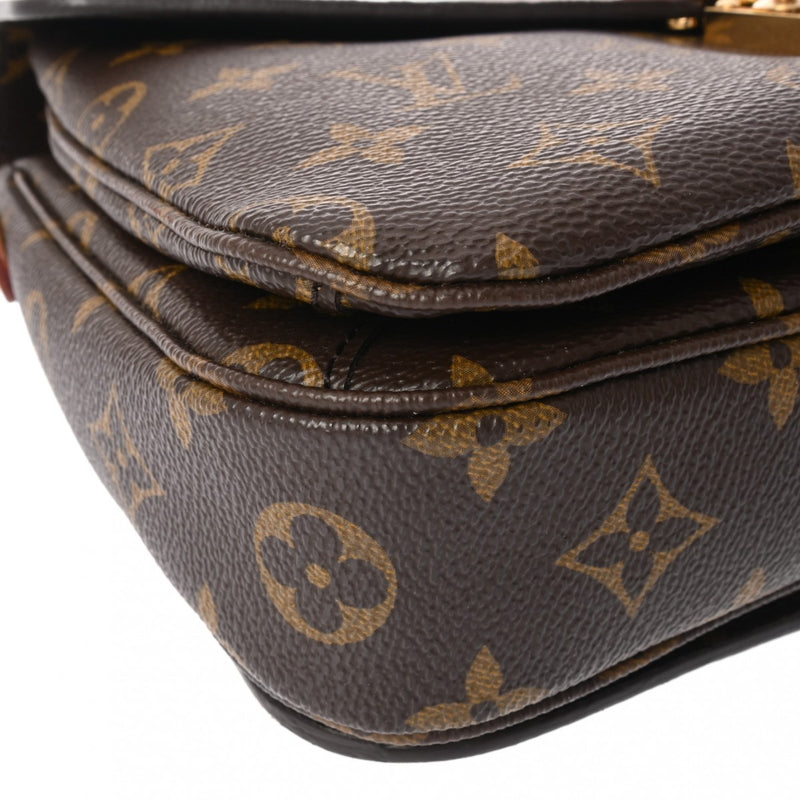 LOUIS VUITTON ルイヴィトン モノグラム ポシェットメティス 2WAY ブラウン レディース モノグラムキャンバス ハンドバッグ Aランク 中古 銀蔵