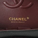 CHANEL シャネル マトラッセ チェーンショルダー 23cm Wフラップ ブラック A01113 レディース キャビアスキン ショルダーバッグ 新同 中古 銀蔵