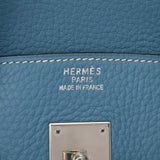 HERMES エルメス バーキン 35 ブルージーン - □F刻印(2002年頃) ユニセックス トリヨンクレマンス ハンドバッグ Bランク 中古 銀蔵