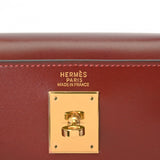 HERMES エルメス ケリー 32 内縫い 2WAY ルージュアッシュ □G刻印(2003年頃) レディース ボックスカーフ ハンドバッグ Aランク 中古 銀蔵