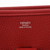 HERMES エルメス エブリン エヴリン 3 GM ルージュガランス □R刻印(2014年頃) ユニセックス トリヨンクレマンス ショルダーバッグ Aランク 中古 銀蔵