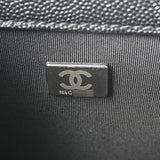 CHANEL シャネル ボーイシャネル チェーンショルダー 25cm ブラック A67086 レディース キャビアスキン ショルダーバッグ 新同 中古 銀蔵