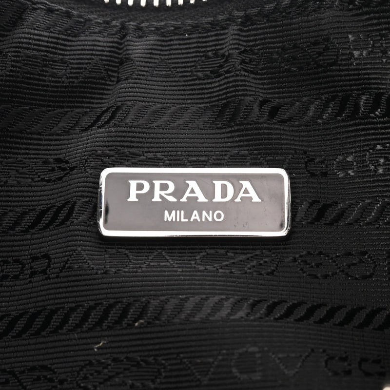 PRADA プラダ Re-Edition 2005 Re-Nylon ミニバッグ ブラック レディース ナイロン レザー ショルダーバッグ 新同 中古 銀蔵