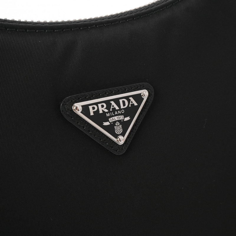 PRADA プラダ Re-Edition 2005 Re-Nylon ミニバッグ ブラック レディース ナイロン レザー ショルダーバッグ 新同 中古 銀蔵