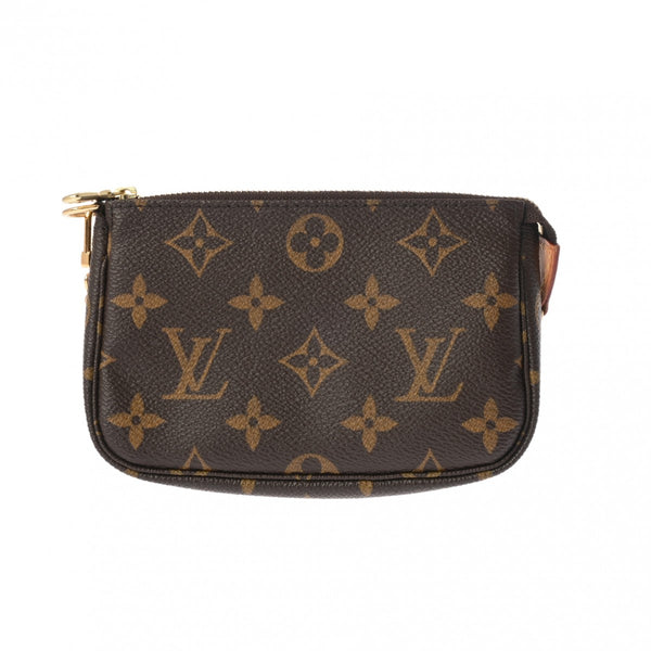 LOUIS VUITTON ルイヴィトン モノグラム ミニ ポシェット アクセソワール ブラウン M58009 レディース モノグラムキャンバス アクセサリーポーチ Aランク 中古 銀蔵