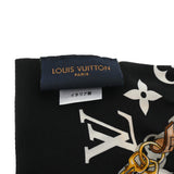 LOUIS VUITTON ルイヴィトン バンドーモノグラム コンフィデンシャル ブラック/ホワイト M78656 レディース シルク100％ スカーフ ABランク 中古 銀蔵
