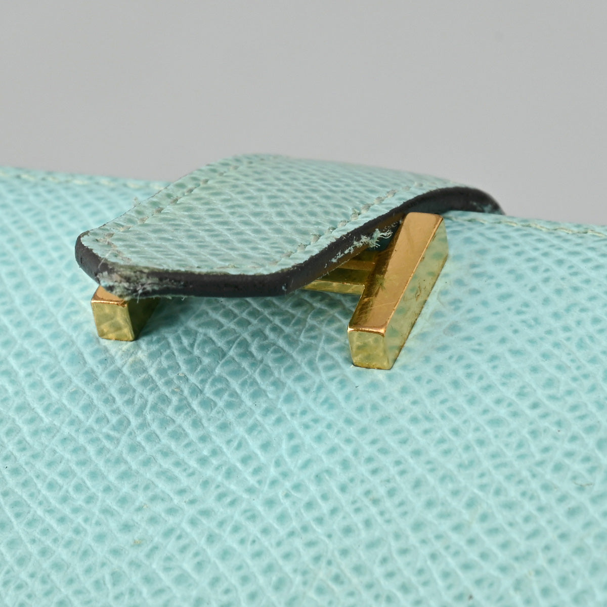 エルメス べアン コンパクト ブルーアトール エルメス ベアン コンパクト ブルーアトール/パラジウム金具 ヴォー