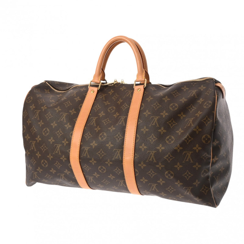 LOUIS VUITTON ルイヴィトン モノグラム キーポル 50 ブラウン M41426 ユニセックス モノグラムキャンバス ボストンバッグ ABランク 中古 銀蔵