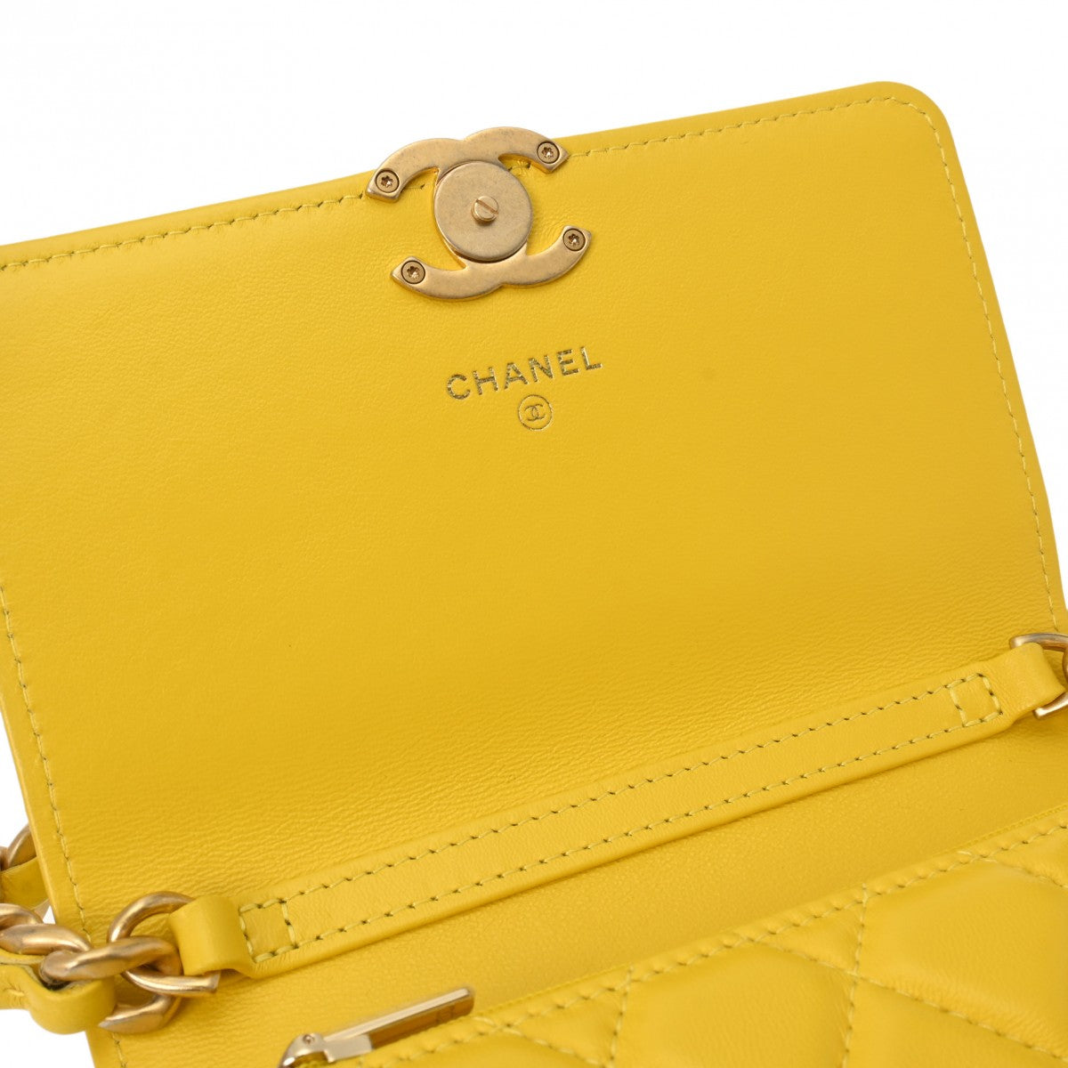 CHANEL シャネル/シルクイエローキャミソール/シャネル/Bランク/92【中古】 シャネル プルミエール XL H0001 ブラック レディース 時計 【中古