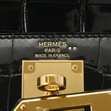 HERMES エルメス ケリー 28 外縫い 2WAY ブラック C刻印(2018年頃) レディース ニロティカス ハンドバッグ Aランク 中古 銀蔵