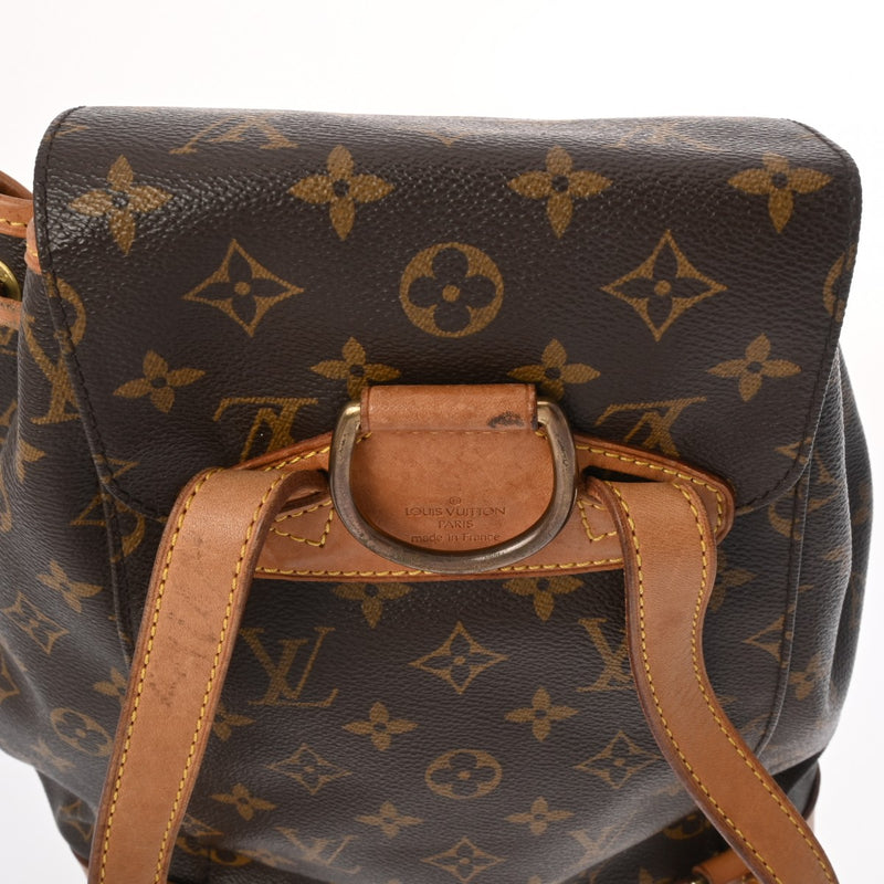 LOUIS VUITTON ルイヴィトン モノグラム モンスリ MM ブラウン M51136 レディース モノグラムキャンバス リュック・デイパック Bランク 中古 銀蔵