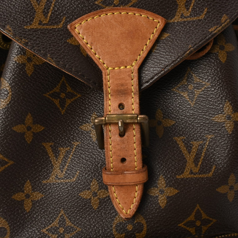 LOUIS VUITTON ルイヴィトン モノグラム モンスリ MM ブラウン M51136 レディース モノグラムキャンバス リュック・デイパック Bランク 中古 銀蔵