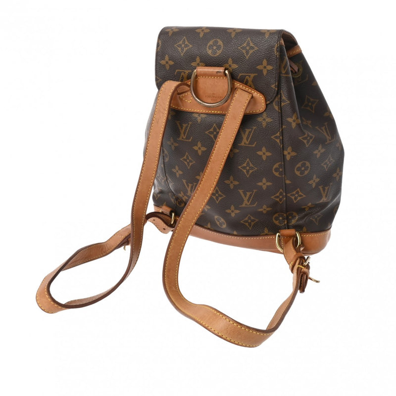 LOUIS VUITTON ルイヴィトン モノグラム モンスリ MM ブラウン M51136 レディース モノグラムキャンバス リュック・デイパック Bランク 中古 銀蔵