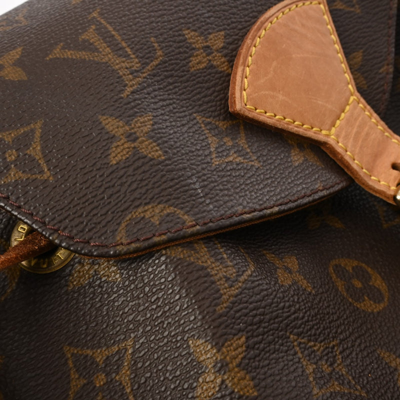 LOUIS VUITTON ルイヴィトン モノグラム モンスリ GM ブラウン M51135 レディース モノグラムキャンバス リュック・デイパック Bランク 中古 銀蔵