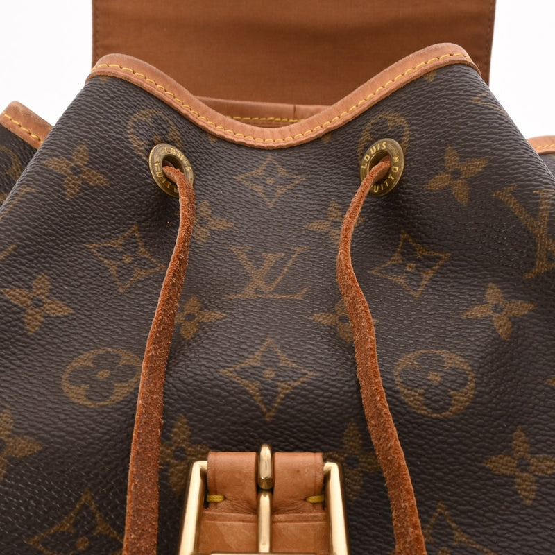 LOUIS VUITTON ルイヴィトン モノグラム モンスリ GM ブラウン M51135 レディース モノグラムキャンバス リュック・デイパック Bランク 中古 銀蔵