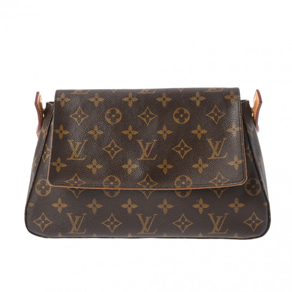 LOUIS VUITTON ルイヴィトン モノグラム ミニ ルーピング ブラウン M51147 レディース モノグラムキャンバス セミショルダーバッグ Bランク 中古 銀蔵