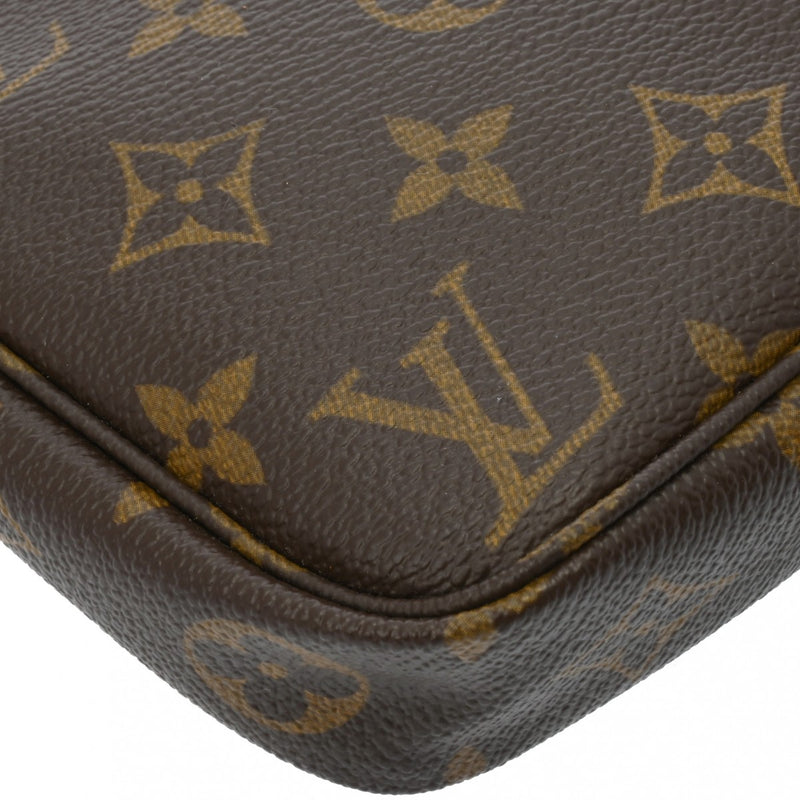 LOUIS VUITTON ルイヴィトン モノグラム ポシェット アクセソワール ブラウン M51980 レディース モノグラムキャンバス アクセサリーポーチ Aランク 中古 銀蔵