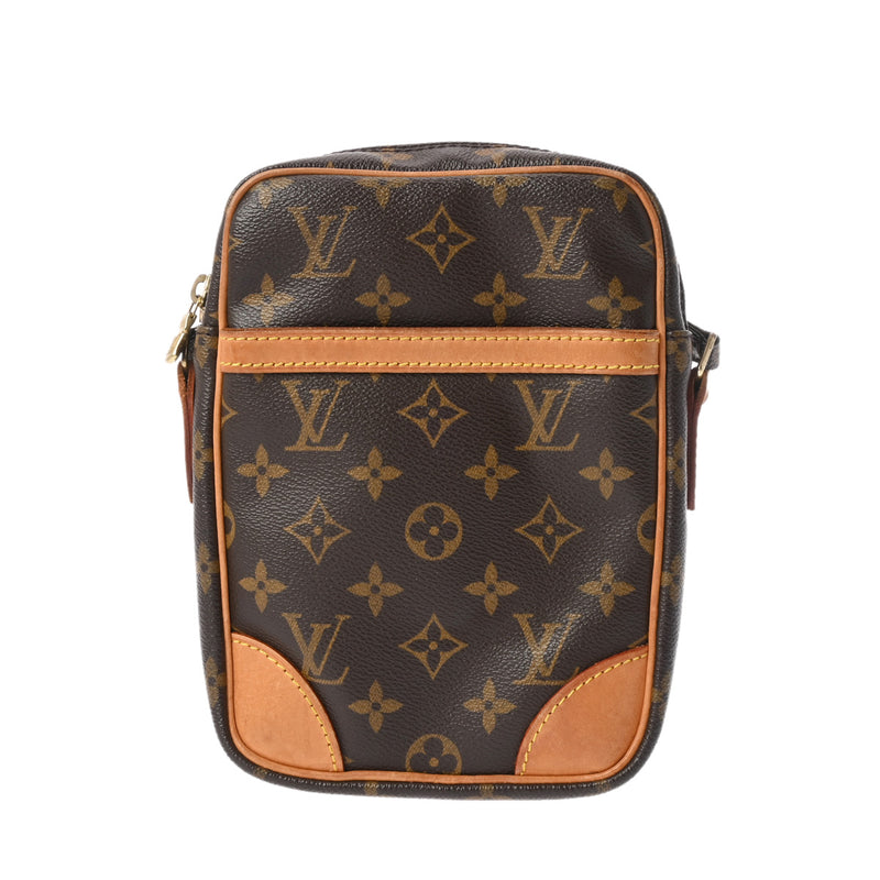 LOUIS VUITTON ルイヴィトン モノグラム ダヌーブ ブラウン M45266 ユニセックス モノグラムキャンバス ショルダーバッグ Bランク 中古 銀蔵