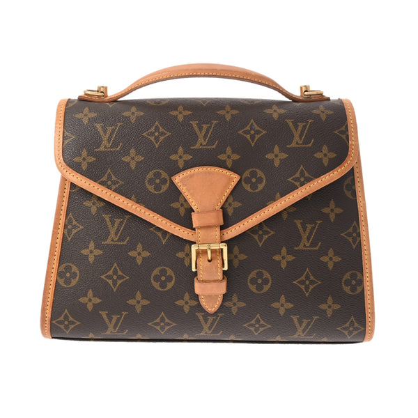 LOUIS VUITTON ルイヴィトン モノグラム ベルエア 2WAY ブラウン M51122 ユニセックス モノグラムキャンバス ハンドバッグ Bランク 中古 銀蔵