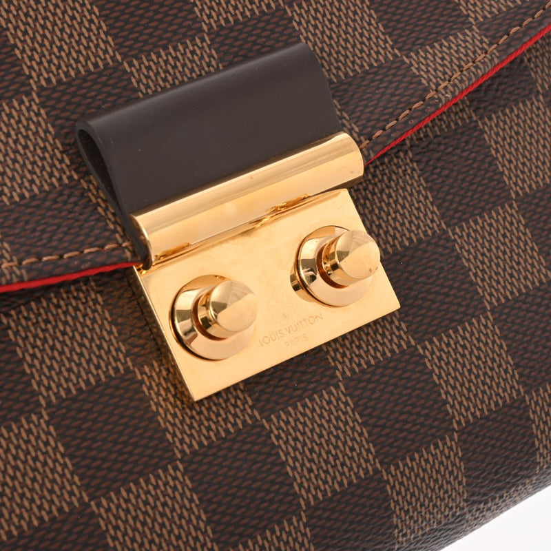 LOUIS VUITTON ルイヴィトン ダミエ クロワゼット 2WAY ブラウン N53000 レディース ダミエキャンバス ハンドバッグ ABランク 中古 銀蔵