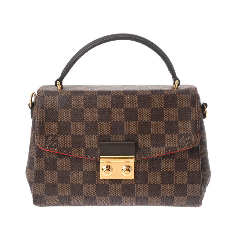 LOUIS VUITTON ルイヴィトン ダミエ クロワゼット 2WAY ブラウン N53000 レディース ダミエキャンバス ハンドバッグ ABランク 中古 銀蔵