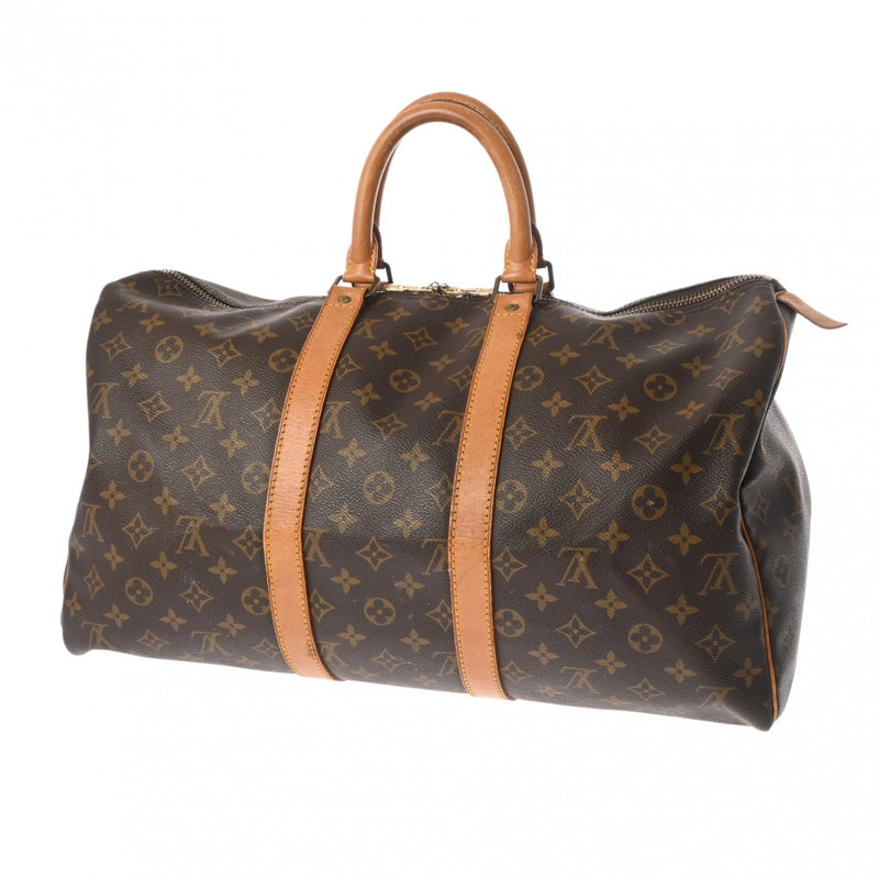 LOUIS VUITTON ルイヴィトン モノグラム キーポル 45 ブラウン M41428 ユニセックス モノグラムキャンバス ボストンバッグ Bランク 中古 銀蔵