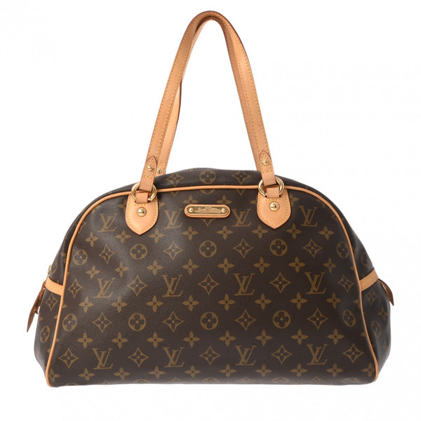 LOUIS VUITTON ルイヴィトン モノグラム モントルグイユ GM ブラウン M95566 ユニセックス モノグラムキャンバス ハンドバッグ Bランク 中古 銀蔵