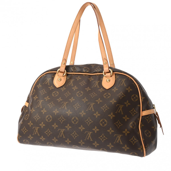 LOUIS VUITTON ルイヴィトン モノグラム モントルグイユ GM ブラウン M95566 ユニセックス モノグラムキャンバス ハンドバッグ Bランク 中古 銀蔵