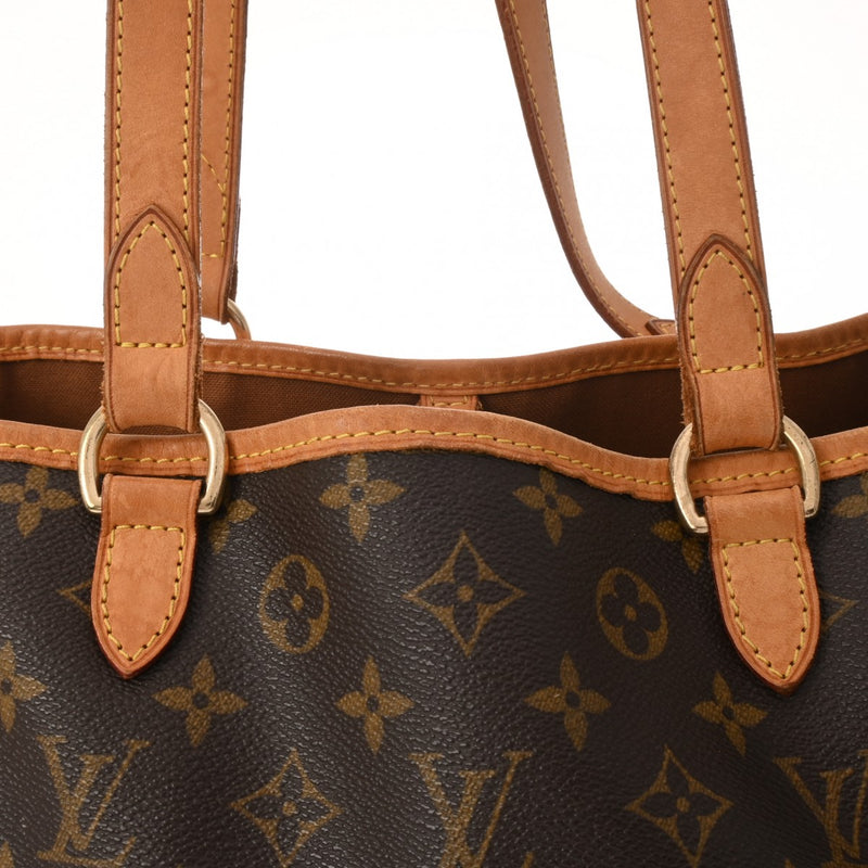 LOUIS VUITTON ルイヴィトン モノグラム バティニョール オリゾンタル ブラウン M51154 レディース モノグラムキャンバス トートバッグ Bランク 中古 銀蔵