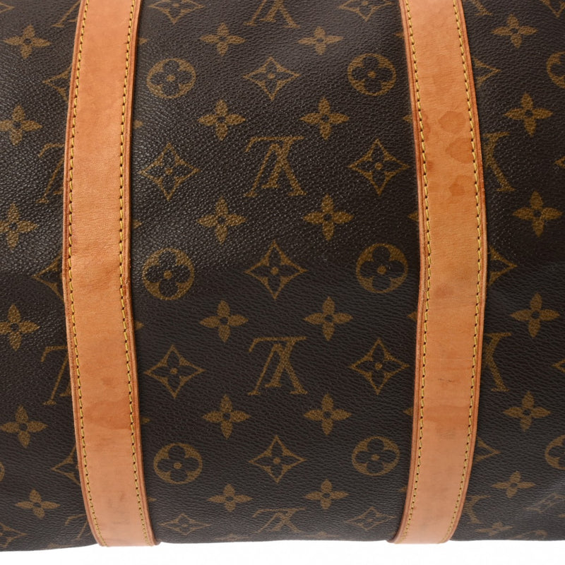 LOUIS VUITTON ルイヴィトン モノグラム キーポル バンドリエール 55 ブラウン M41414 ユニセックス モノグラムキャンバス ボストンバッグ Bランク 中古 銀蔵