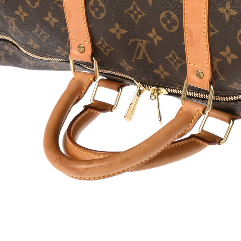 LOUIS VUITTON ルイヴィトン モノグラム キーポル バンドリエール 55 ブラウン M41414 ユニセックス モノグラムキャンバス ボストンバッグ Bランク 中古 銀蔵