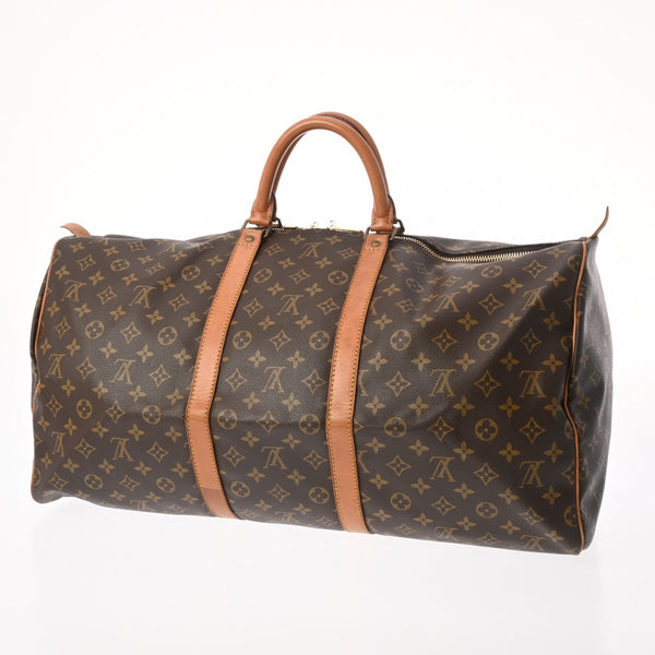 LOUIS VUITTON ルイヴィトン モノグラム キーポル 55 ブラウン M41424 ユニセックス モノグラムキャンバス ボストンバッグ Bランク 中古 銀蔵