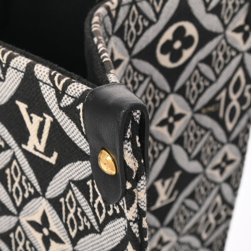 LOUIS VUITTON ルイヴィトン モノグラム ジャガード オンザゴー GM Since1854 ホワイト/ブラック M57207 レディース モノグラムジャガード 2WAYバッグ ABランク 中古 銀蔵