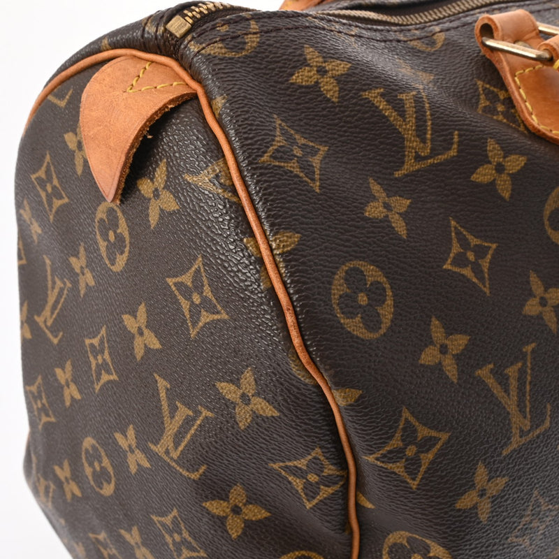 LOUIS VUITTON ルイヴィトン モノグラム スピーディ 35 ブラウン M41524 レディース モノグラムキャンバス ハンドバッグ Bランク 中古 銀蔵