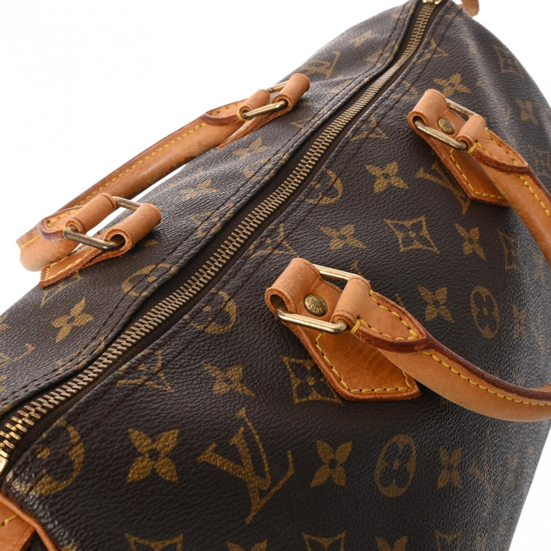 LOUIS VUITTON ルイヴィトン モノグラム スピーディ 35 ブラウン M41524 レディース モノグラムキャンバス ハンドバッグ Bランク 中古 銀蔵