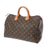 LOUIS VUITTON ルイヴィトン モノグラム スピーディ 35 ブラウン M41524 レディース モノグラムキャンバス ハンドバッグ Bランク 中古 銀蔵