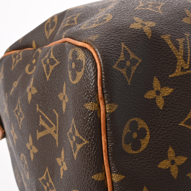 LOUIS VUITTON ルイヴィトン モノグラム スピーディ 35 ブラウン M41524 レディース モノグラムキャンバス ハンドバッグ Bランク 中古 銀蔵