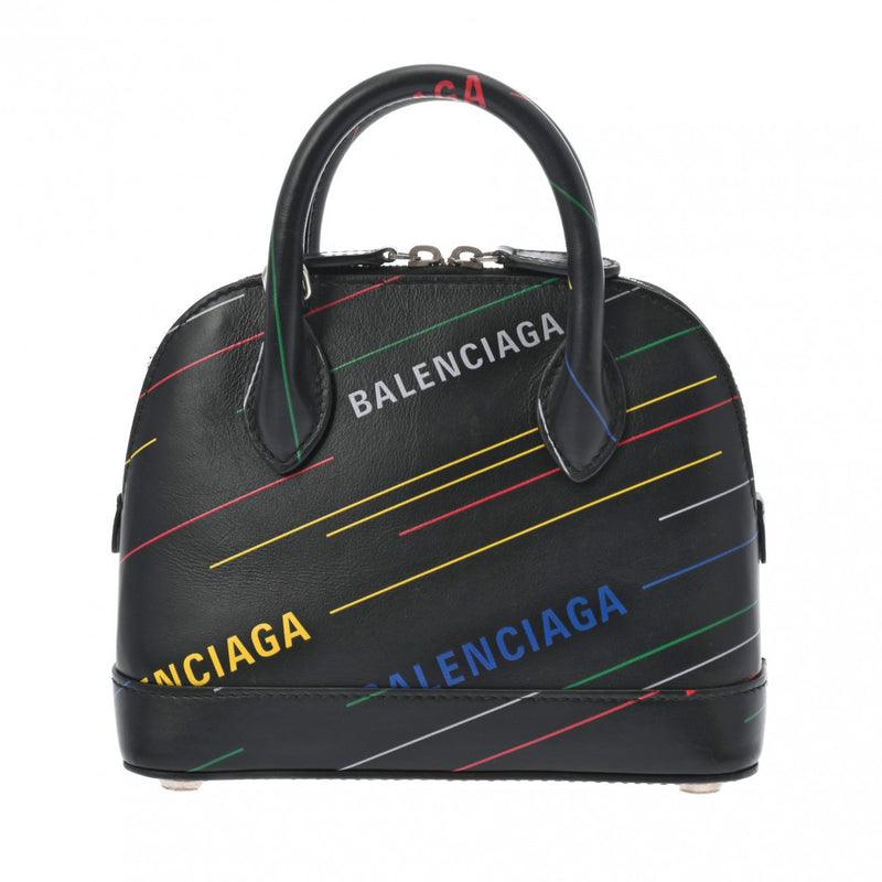 BALENCIAGA バレンシアガ ヴィル トップハンドルバッグ XXS　 ブラック 550646 レディース レザー ハンドバッグ Aランク 中古 銀蔵