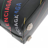 BALENCIAGA バレンシアガ ヴィル トップハンドルバッグ XXS 2WAY ブラック/マルチカラー 550646 レディース レザー ハンドバッグ Aランク 中古 銀蔵