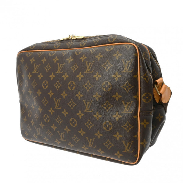 LOUIS VUITTON ルイヴィトン モノグラム リポーターGM ブラウン M45252 レディース モノグラムキャンバス ショルダーバッグ Bランク 中古 銀蔵