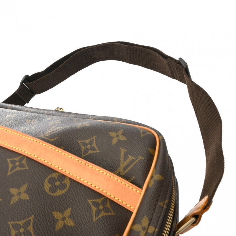 LOUIS VUITTON ルイヴィトン モノグラム リポーターGM ブラウン M45252 レディース モノグラムキャンバス ショルダーバッグ Bランク 中古 銀蔵